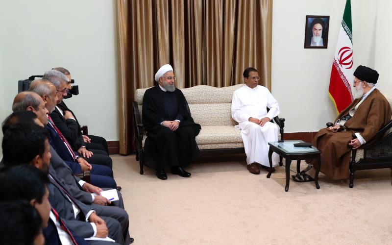 Президент Шри-Ланки встретился с великим лидером Исламской революции
