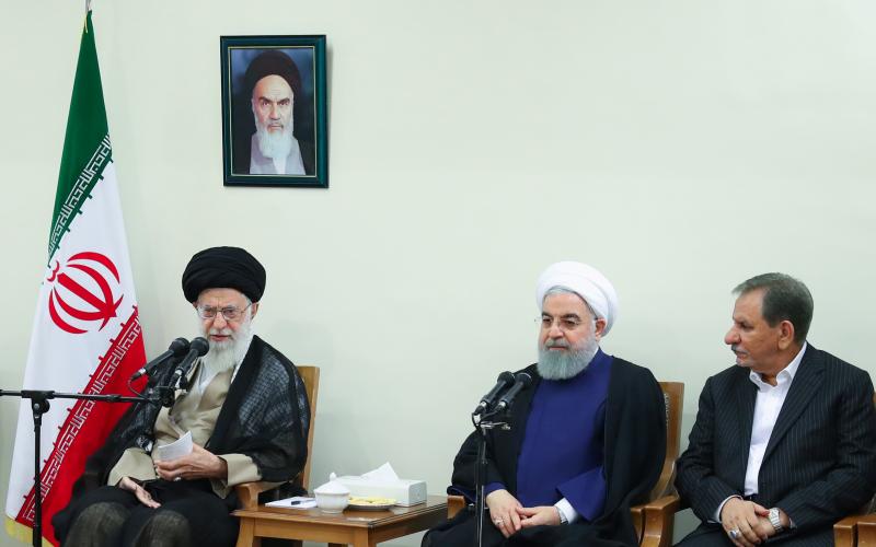 На встрече президента и членов правительства с лидером Исламской революции