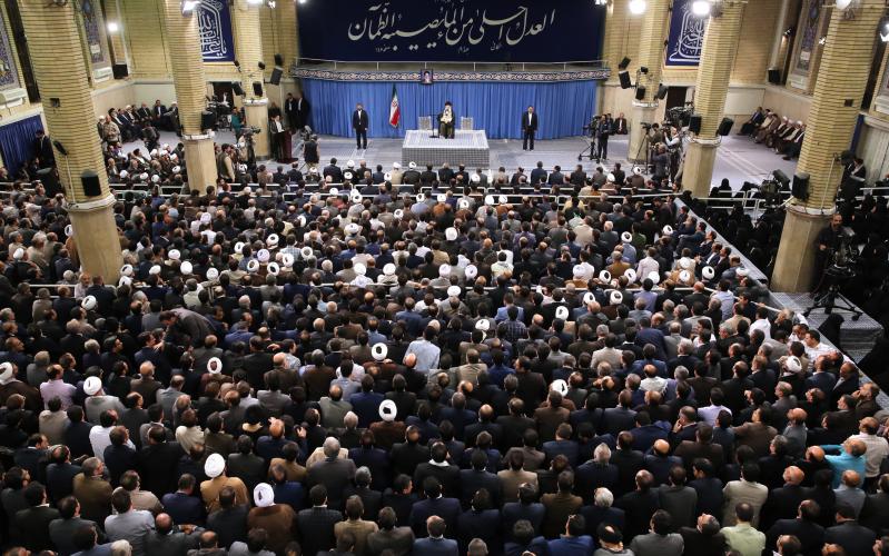 Встреча главы и должностных лиц Судебной власти ИРИ с лидером Исламской революции
