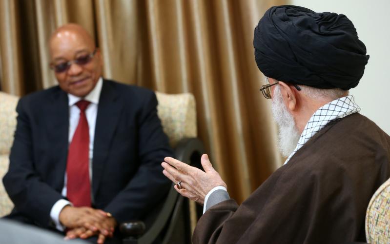 Встреча президента ЮАР с великим лидером Исламской революции