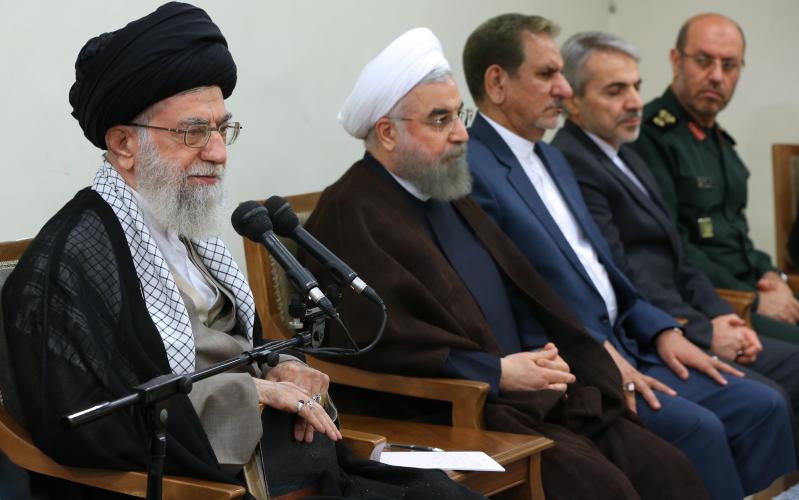 Встреча президента и членов правительства с великим лидером Исламской революции