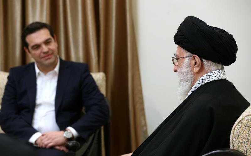 Встреча премьер-министра Греции с великим лидером Исламской революции