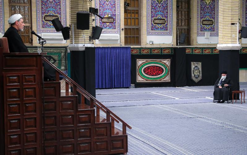 Траурная церемония в хосейние им. Имама Хомейни: первая ночь после мученической гибели ее светлости Фатимы Захры
