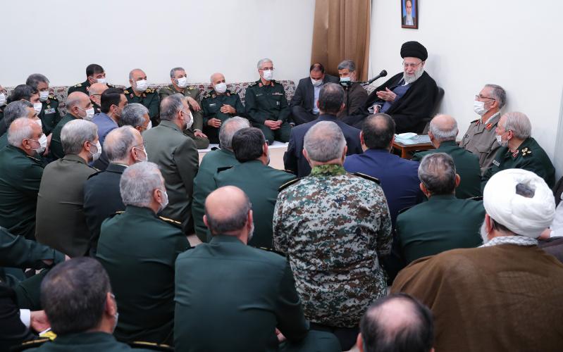 Встреча Группы командиров и высшего руководства Вооруженных Сил с аятоллой Хаменеи