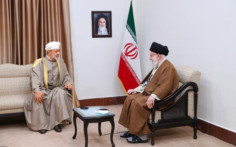 Встреча султана Омана с лидером Исламской революции 