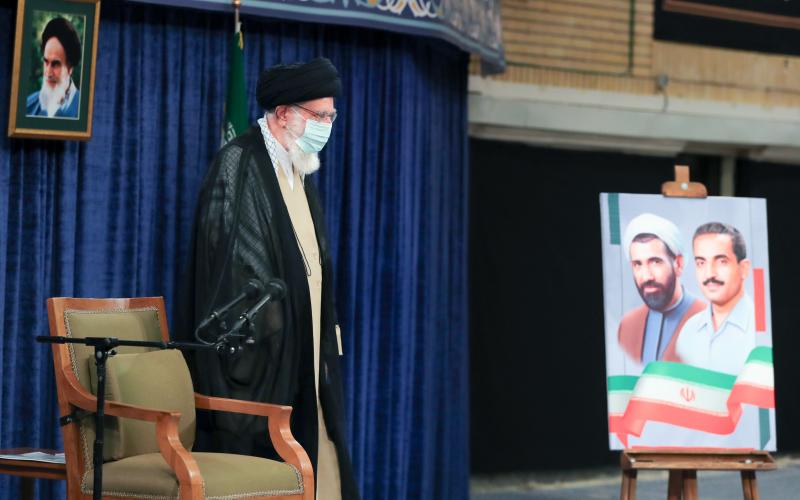 Встреча президента и членов правительства с лидером Исламской революции