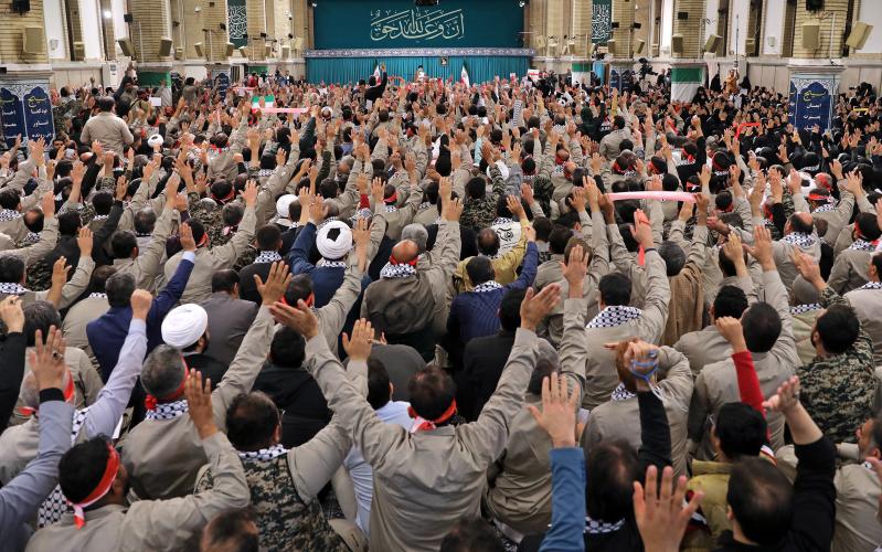 Выступление аятоллы Хаменеи на встрече с ополчением